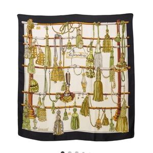 HERMES PASSEMENTERIE SILK SCARF 34” x 34” w BOX